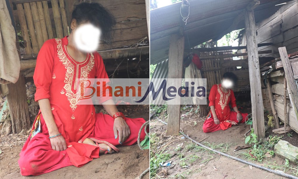 तनहुँको देवघाटमा नाईलनको डोरिमा झुन्डिएको अवस्थामा एक महिला मृत भेटियो