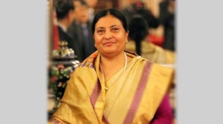 राष्ट्रपति भण्डारी आज मनाङ आउने,