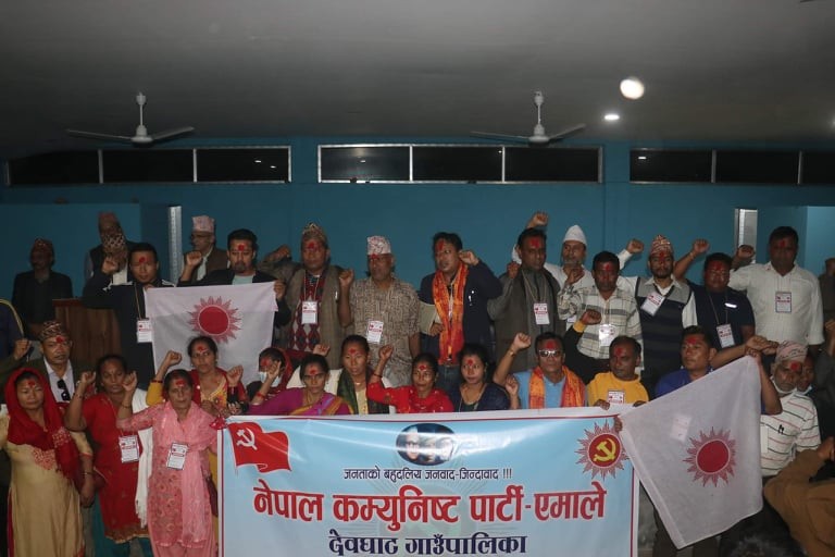 नेकपा एमाले देवघाटको अधिवेशन बाट अध्यक्षमा न्यौपाने  सर्वसम्मत चयन,