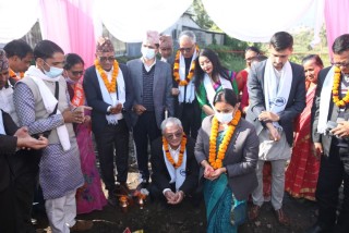 नेपाल जर्नी अपागंमैत्री पुस्तकालय शिलान्यास, भरतपुरकी मेयर दाहालद्वारा २५ लाख सहयोग गर्ने घोषणा