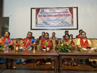 उच्च मनोबलका साथ सामुदायको स्वास्थ्य सेवामा लाग्न स्वास्थ्य स्वयंमसेविकाहरुलाई महानगर प्रमुख दाहालको आग्रह