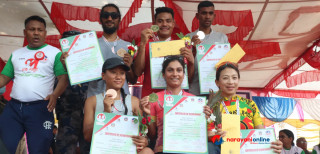 प्रज्ञा स्मृति भरतपुर साइक्लिङ म्याराथनः पुरुष र महिला इलिटमा सुरज र उषा पहिलो