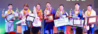पोखरा स्पोर्टस् अवार्ड : प्रदीप र अरुणा सर्वोत्कृष्ट, भट्टराईलाई लाइफटाइम अचिभमेन्ट