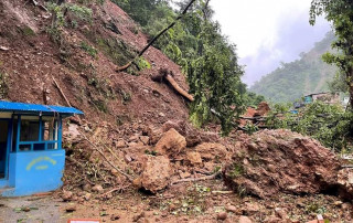 देशका २२ जिल्ला पहिरोको उच्च जोखिममा