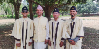 नेसंविको पाँचौ दिक्षान्त समारोहमा महेश संस्कृत विद्यापीठका छात्रलाई विभिन्न पदक