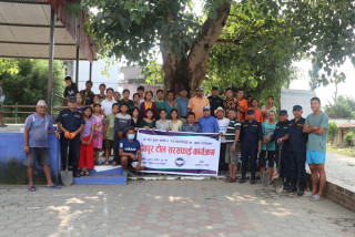 देवघाटमा बृहत सरसफाई कार्यक्रम गरि मनाइयो घटस्थापना