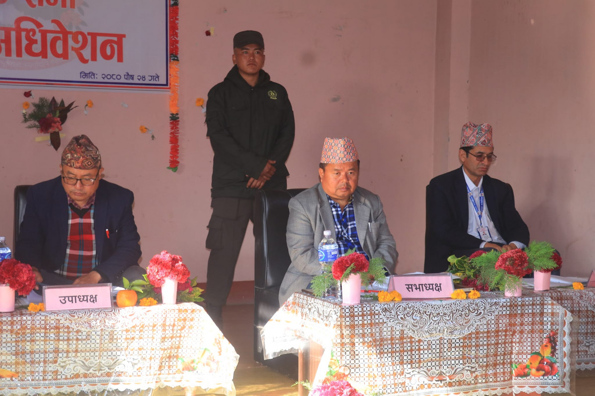 देवघाट गाउँपालिकाको बजेट संशोधन १ नं. वडामा नयाँ शीर्षक माग