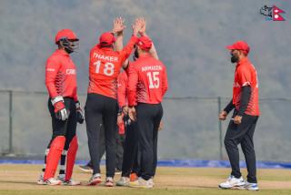 क्यानडाविरुद्ध नेपाल ए टीमको ३ विकेट गुम्यो