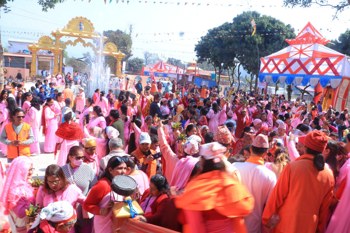 देवघाटको कृष्ण प्रणामी मन्दिरको भोलि उद्घाटन हुदै