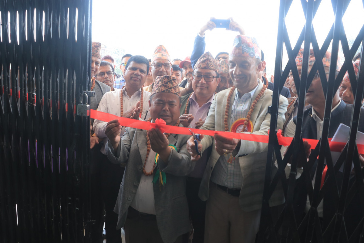 देवघाट गाउँपालिका वडा नम्बर ५ कार्यालयको नवनिर्मित भवन उद्घाटन 
