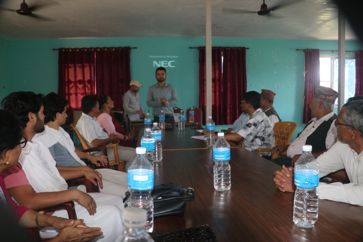 देवघाटमा बेटर चितवनद्वारा घरायसी फोहोर पृथकीकरणका लागि अभिमुखीकरण कार्यक्रम