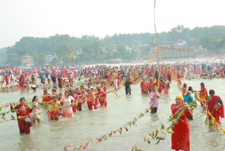 हरिबोधनी एकादशी देवघाटधाम वेणी संगमबाट १५ तोरण कालिगण्डकी तार्यो