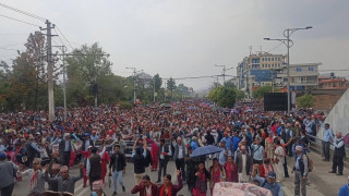 शिक्षकहरुको आन्दोलनले काठमाडौं सडक अस्तव्यस्त