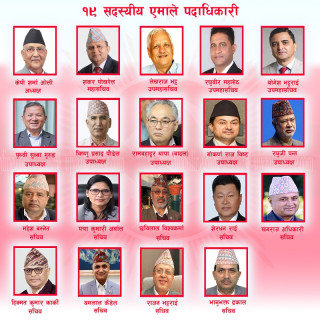 १९ एमाले पदाधिकारीमा दुई जना बाहेक सबै ओली समूहबाट