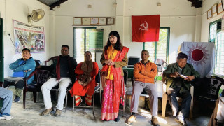 देवघाटमा एमाले उम्मेदवार न्यौपानेको मतदाता भेटघाट